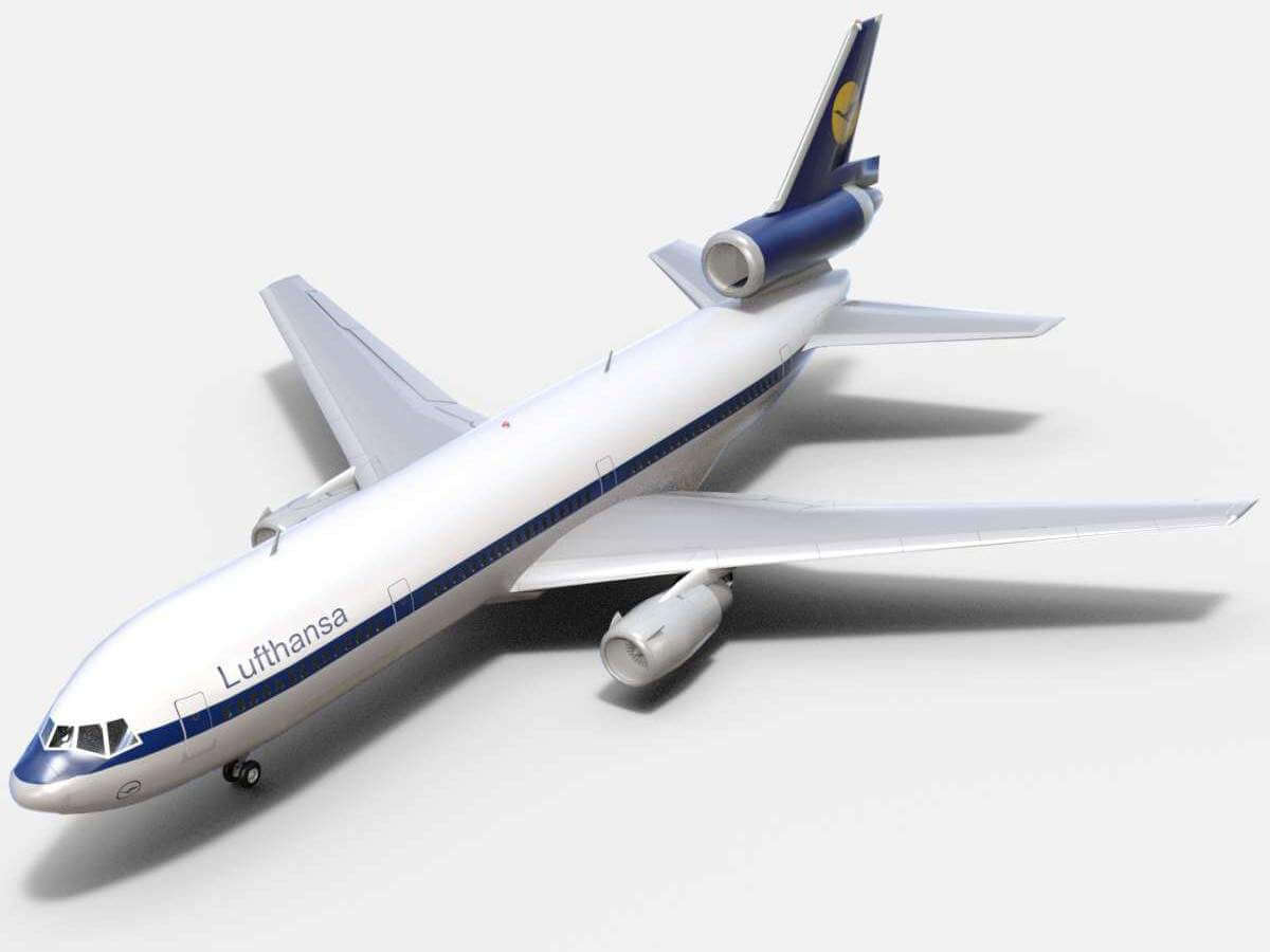 Douglas DC-10 Lufthansa 3D Model by Dreamscape Studios
