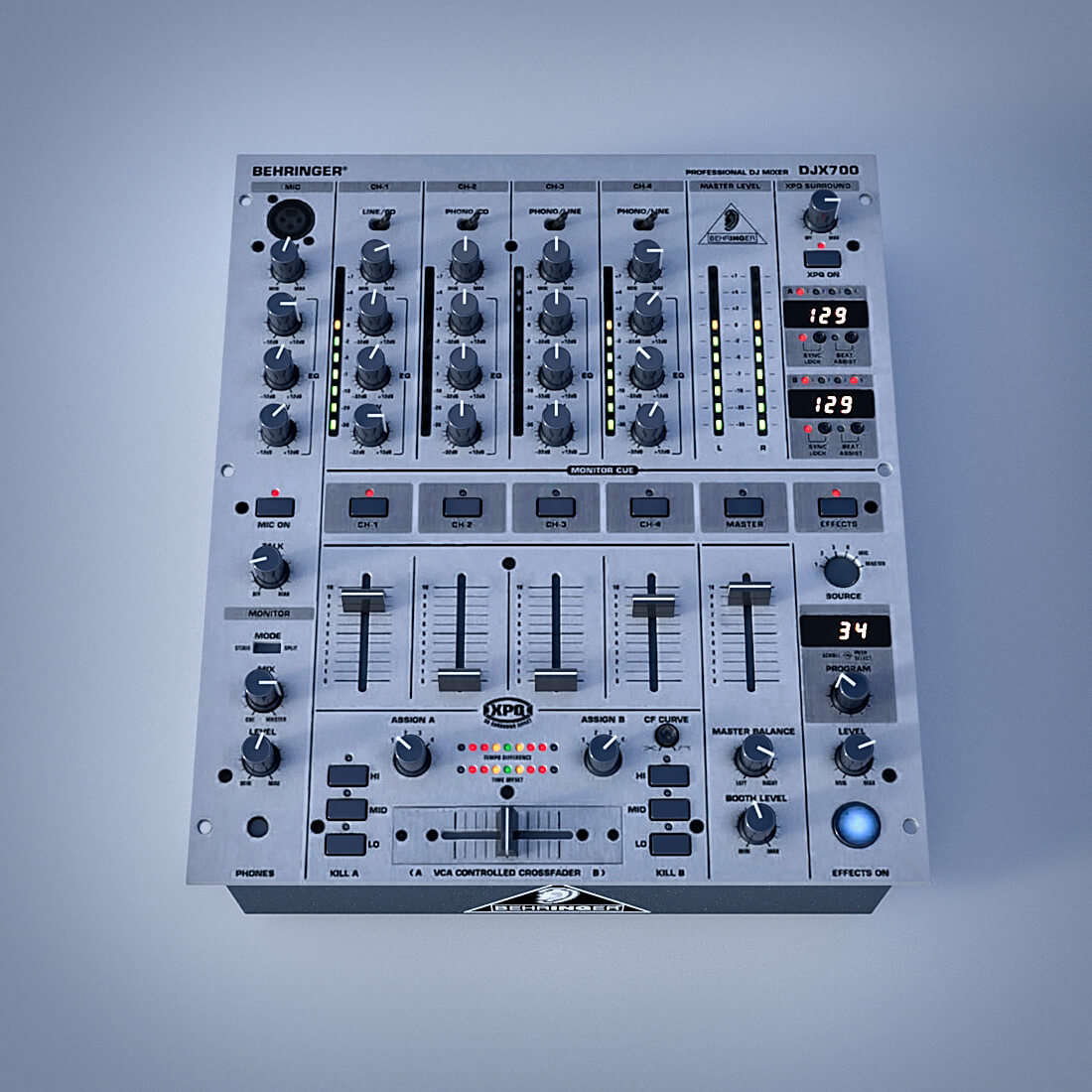 Behringer DJX700 DJ Mixer - 3D Model by GMArtworks