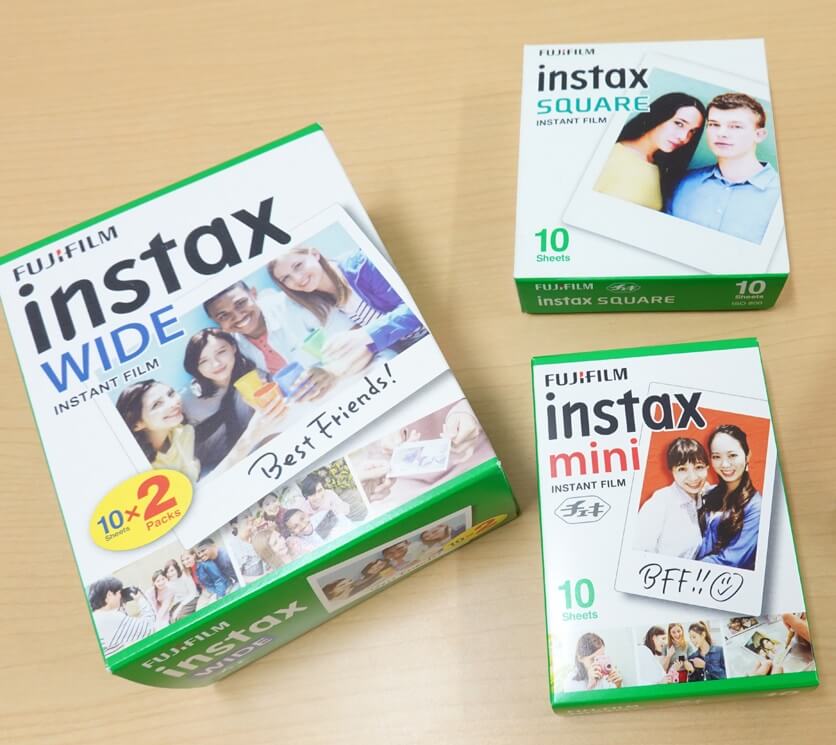 チェキフィルムのサイズは3種類！サイズごとの特徴や値段の相場＆安い