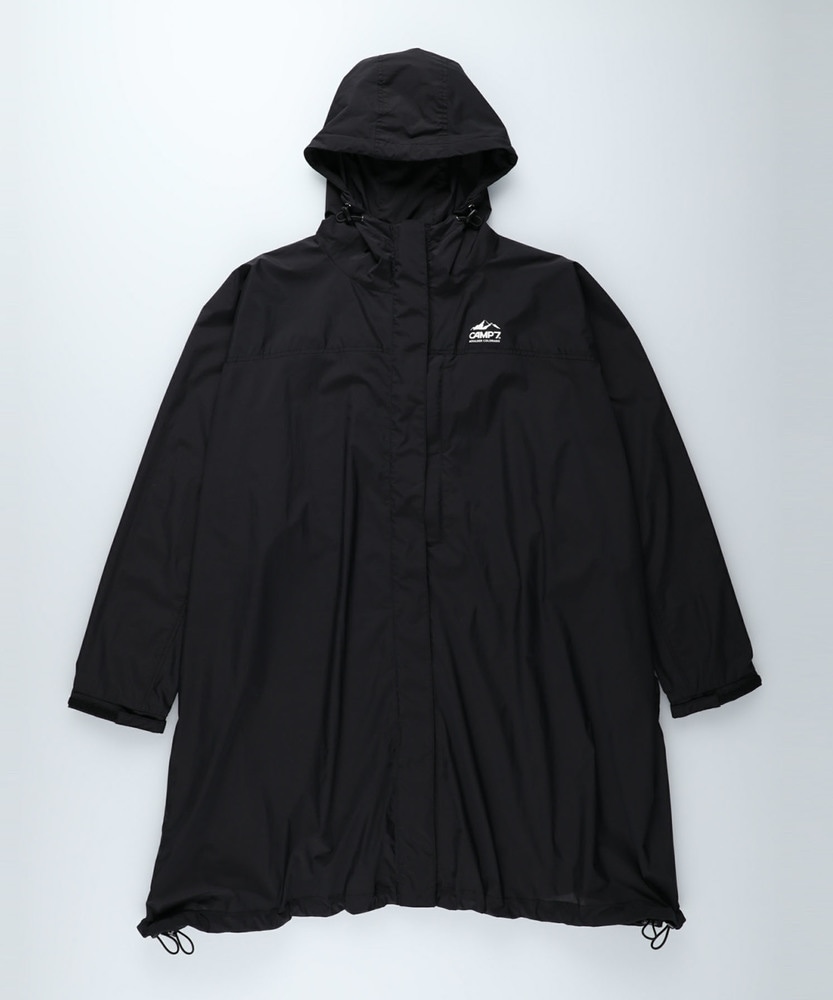 ロングナイロンジャケット(M-L ブラック＊オリーブ): ジャケット