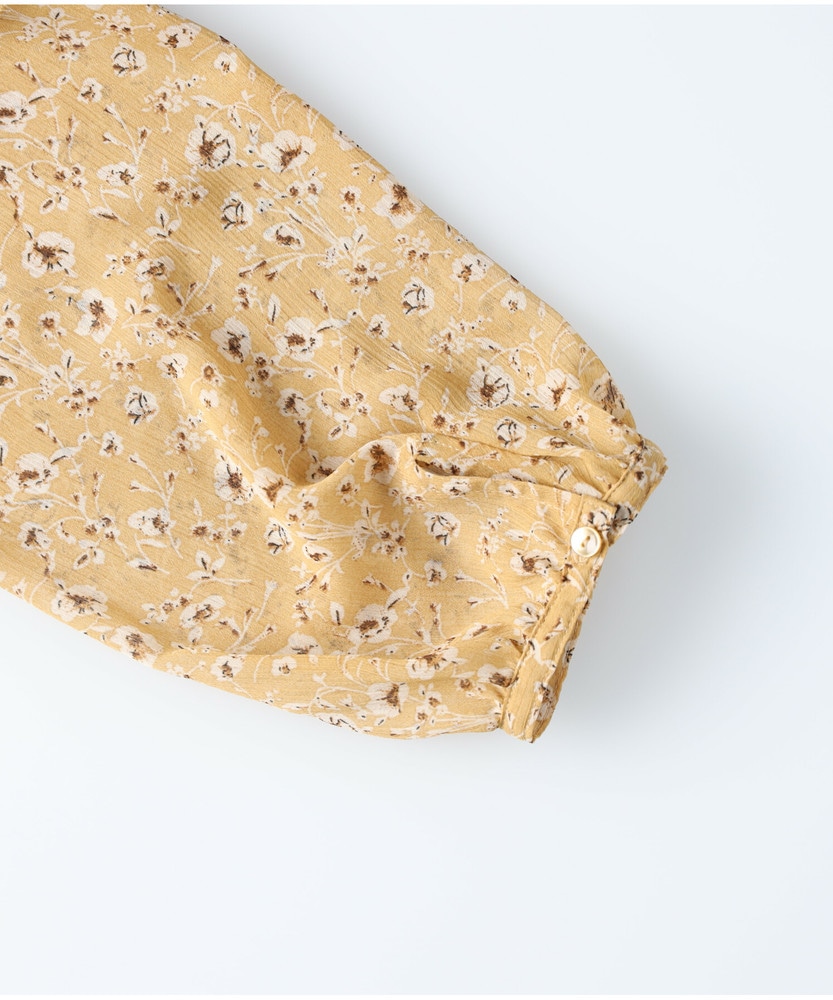 花柄シフォンワンピース ウィメンズ(M イエロー): ワンピース