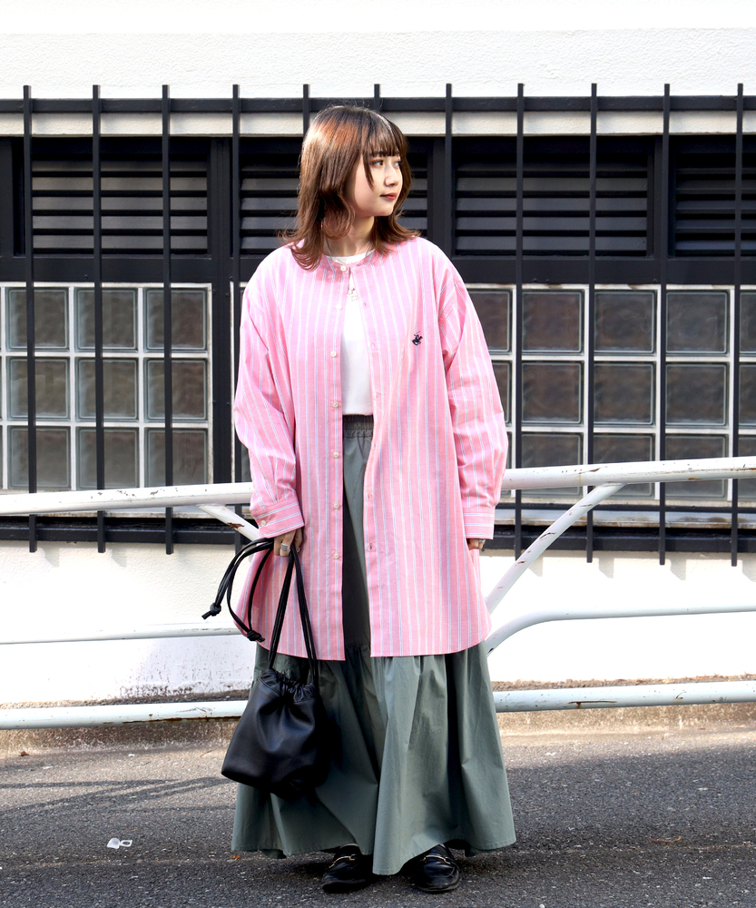 ワンポイントチュニックシャツ(S ホワイト): ワンピース/チュニック