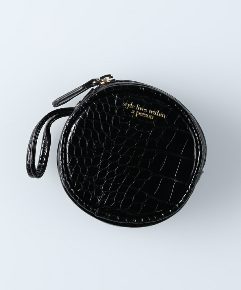 サークルポーチ付きショルダーバッグ(ONE SIZE ブラック