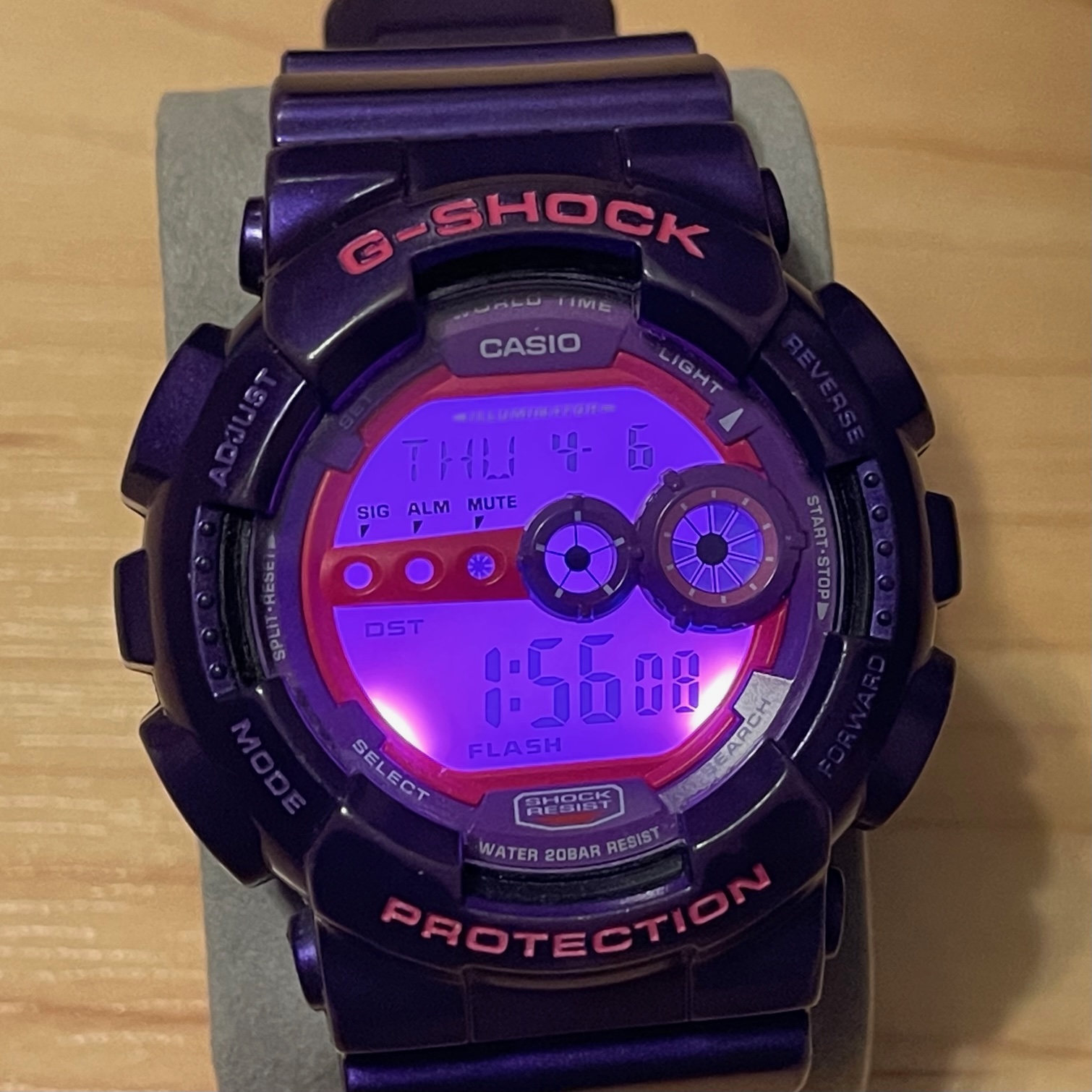 WTS] Casio G-Shock GD-100SC-6 Crazy Colors Purple Digital Watch