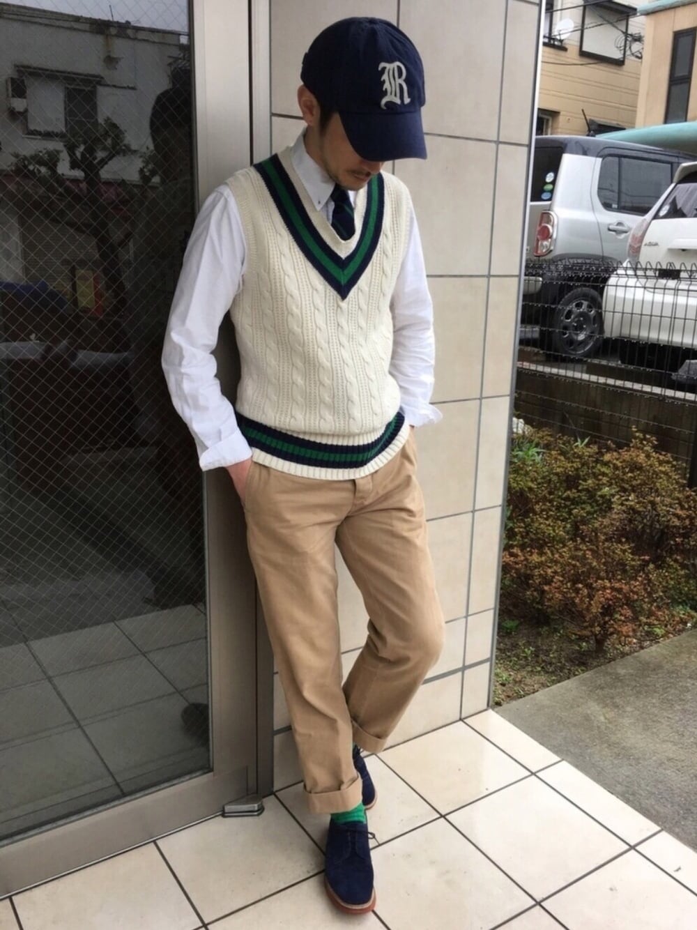 RALPH LAUREN RUGBYのベストを使ったメンズ人気ファッション