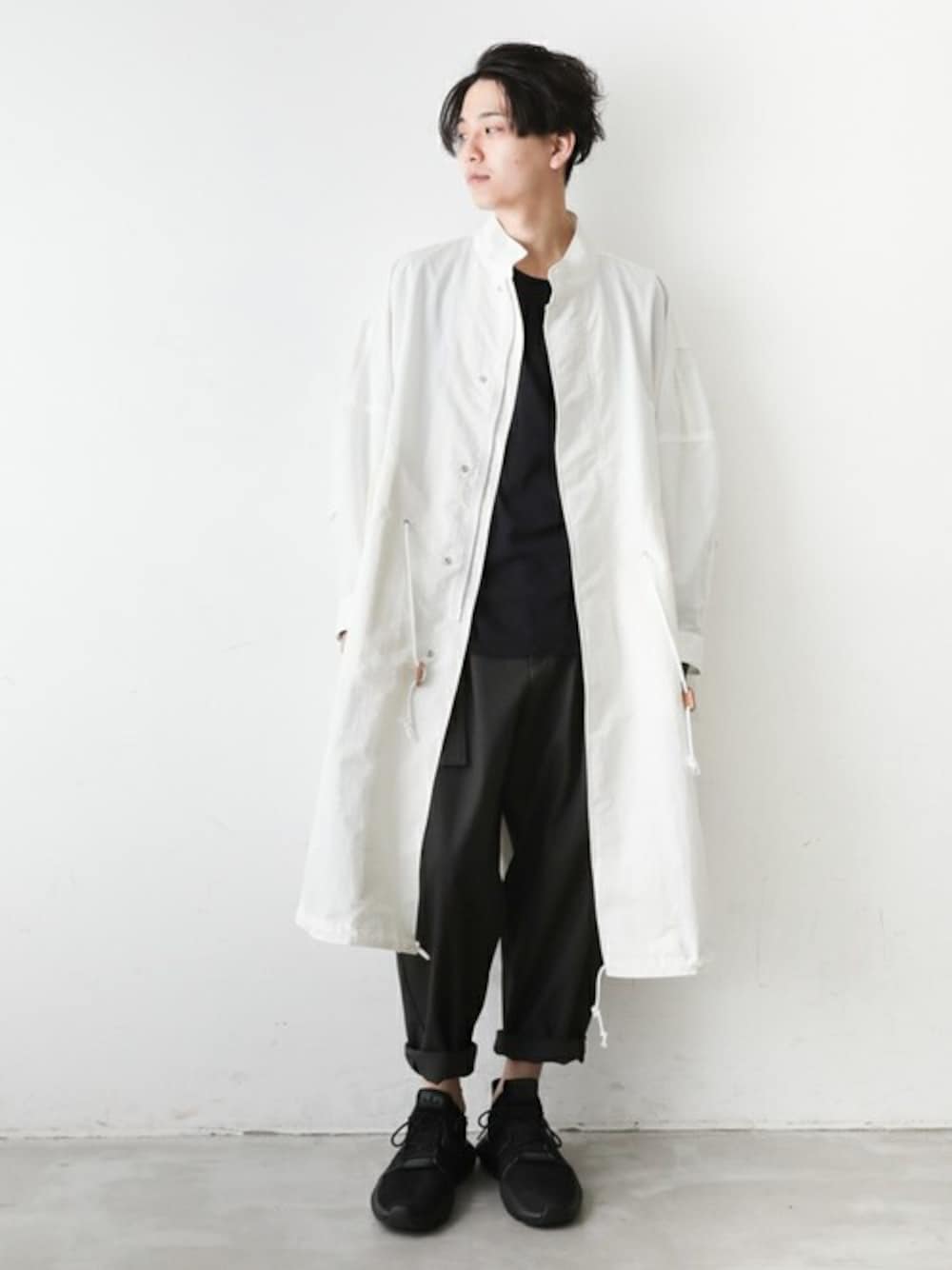 KAZUYUKI KUMAGAI ATTACHMENTのモッズコートを使った人気ファッション