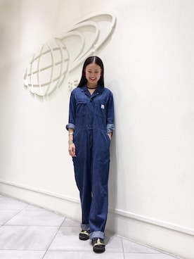 orSlowのつなぎ/オールインワンを使った人気ファッション