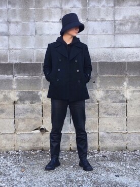 JOHN LAWRENCE SULLIVANのピーコート（ブラック系）を使った人気