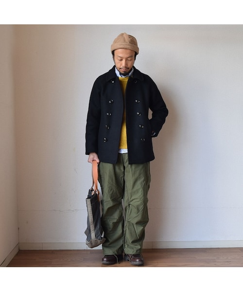 nisica（ニシカ）の「nisica WOOL MELTON P-COAT BLK ニシカ ウール