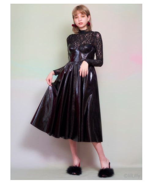 lilLilly（リルリリー）の「エナメルビスチェドレス（）」 - WEAR