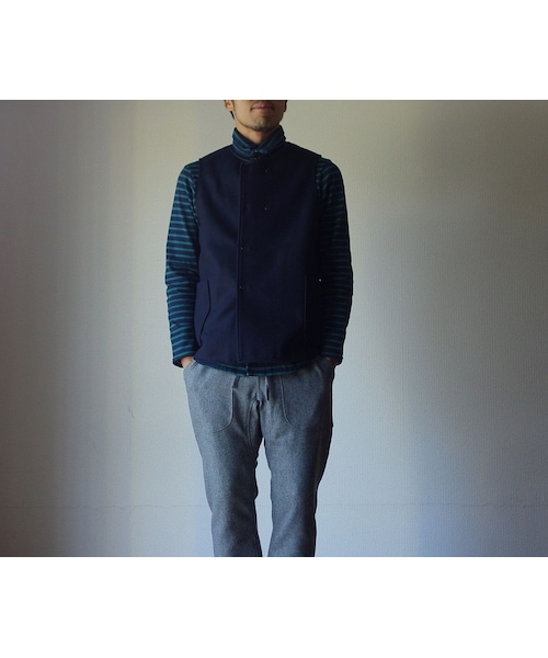 nisica（ニシカ）の「nisica ニシカ DOUBLE BUTTON VEST ダブルボタン