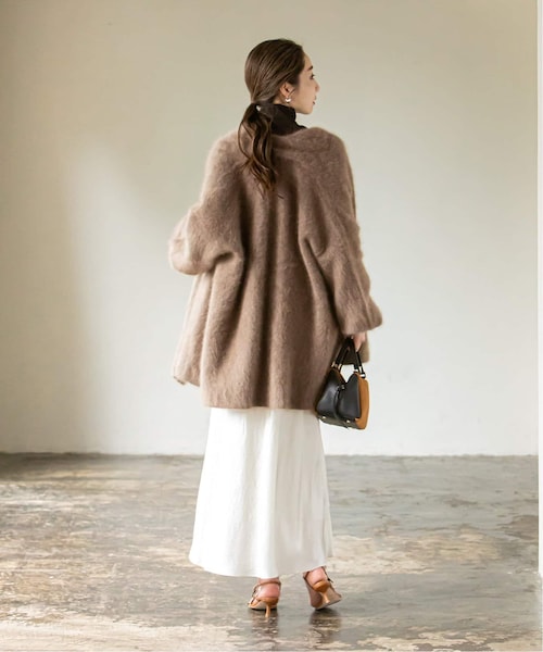 Noble（ノーブル）の「《追加予約》ファーニットパフカーディガン