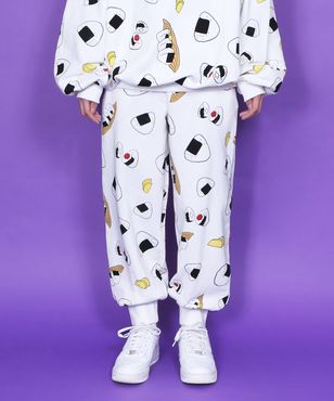 フード総柄スウェットパンツ(RAMUNE)[商品：PN21SS-032-3R] - PUNYUS