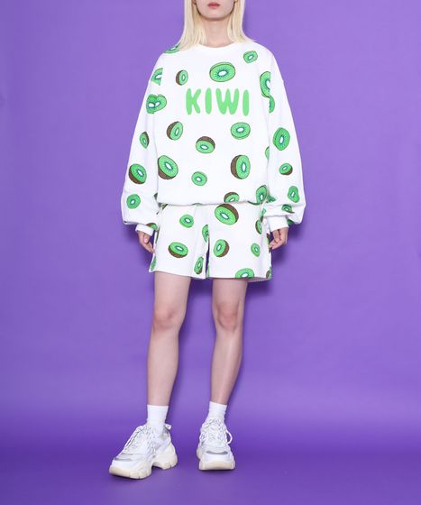 フード総柄スウェット(TOMATO RENNYU FUGU KIWI)[商品：PN18AW-018-6R
