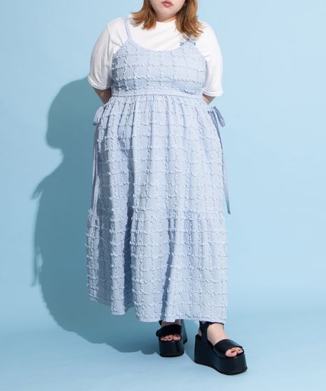 リボンポケットフクレワンピース[商品：PN25SS-070] - PUNYUS Online