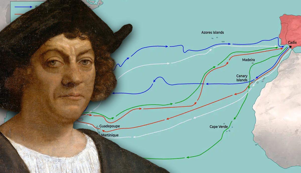 The Story of Christopher Columbus and His 4 Atlantic Voyages