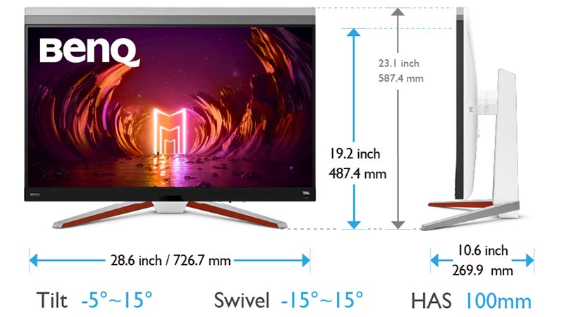 BenQ MOBIUZ EX3210U 32-inch 4K 144Hz Gaming Monitor with True HDMI