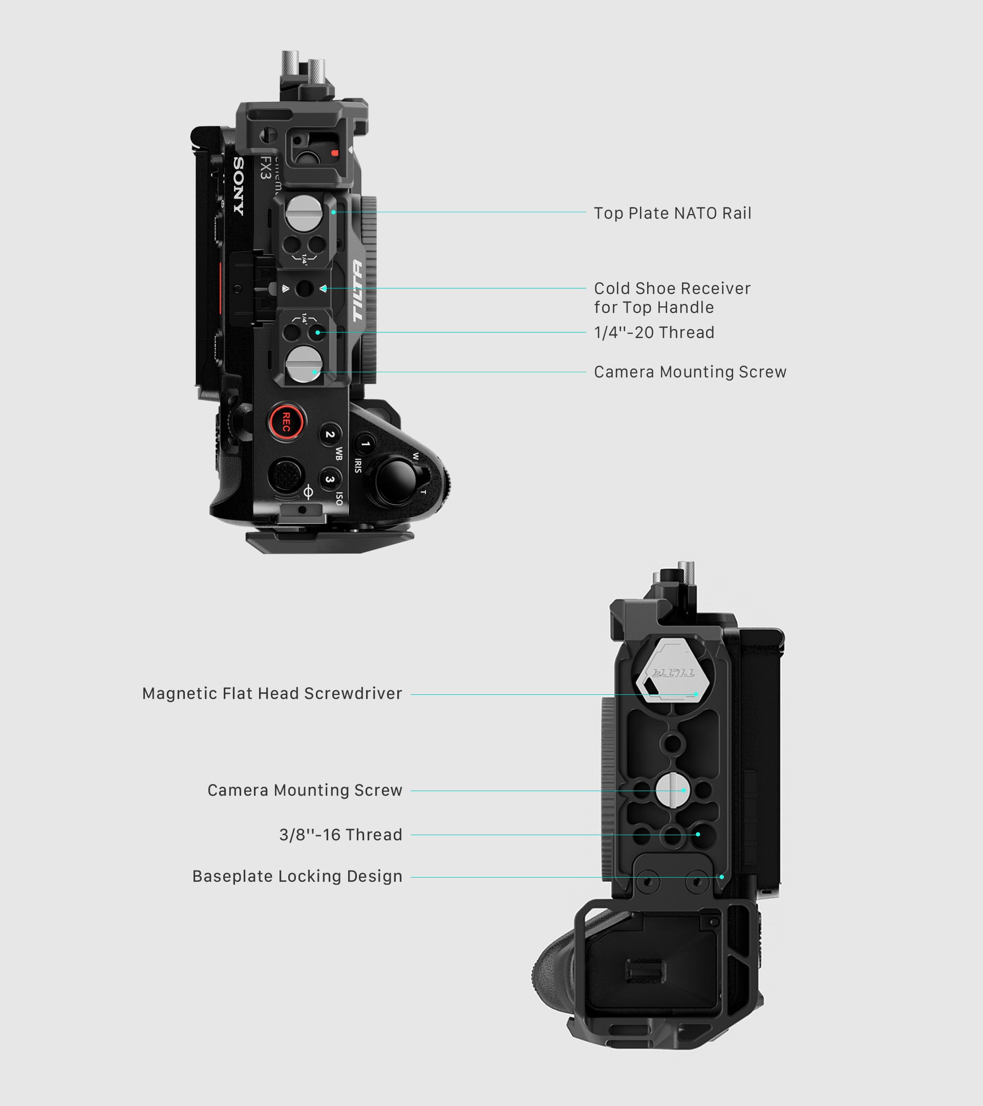 Full Camera Cage for Sony FX3/FX30 V2 | Tilta