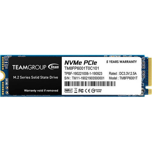 Team チーム MP33 TM8FP6001T0C101 [M.2 NVMe 内蔵SSD / 1TB / PCIe