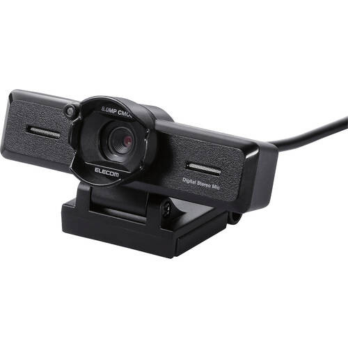 ELECOM エレコム UCAM-C980FBBK 800万画素 Webカメラ ステレオ録音対応