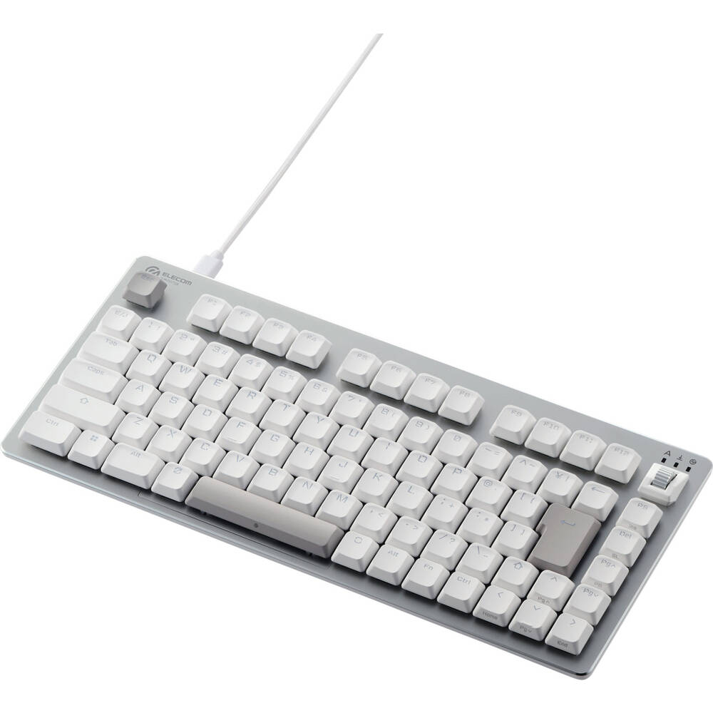 ELECOM エレコム V custom TK-VK720ALWH 有線 日本語配列テンキーレス