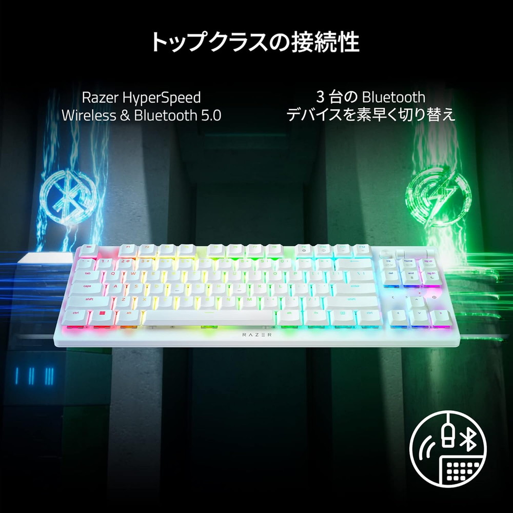 Razer レイザー DeathStalker V2 Pro Tenkeyless White Edition Linear