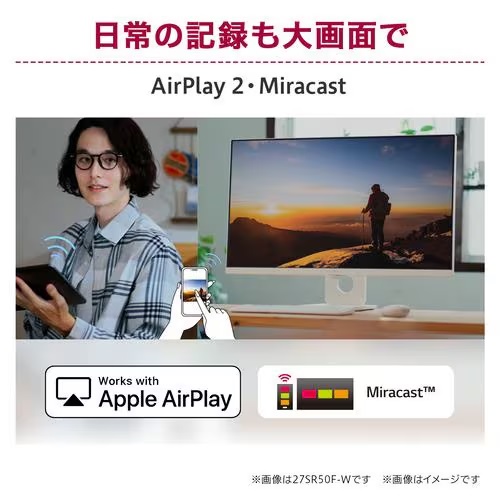 LG Electronics LGエレクトロニクス 25SR50F-W スマートモニター 24.5