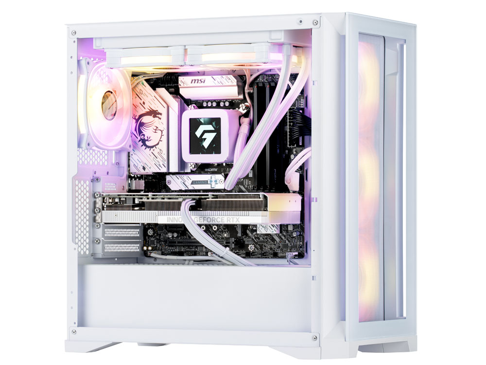 eX.computer イーエックスコンピュータ ゲーミングPC G-GEAR White