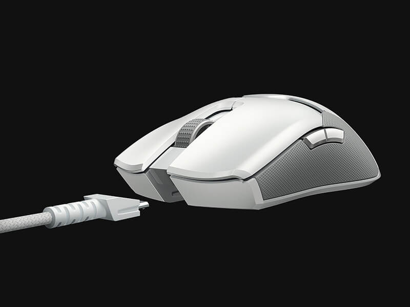 Razer レイザー Viper Ultimate - Mercury White 高速ワイヤレス
