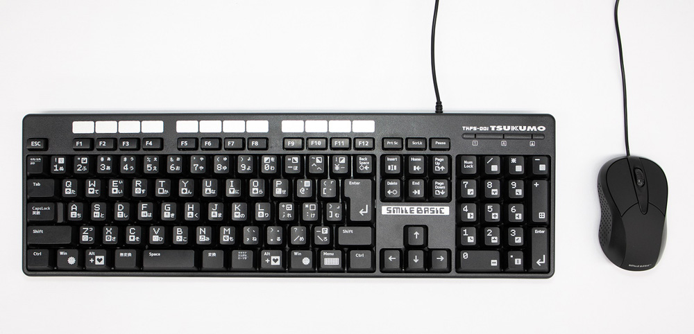 TSUKUMO SmileBASIC用USBキーボード+マウスセット TKPS-001（PC他でも