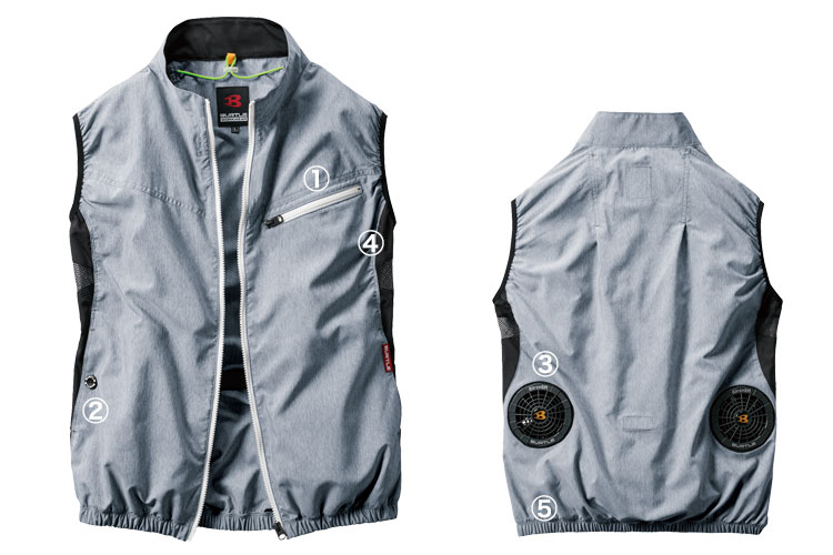 在庫限り】[春夏用]バートル エアークラフトベスト(03-AC1024) | 株式