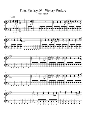Final Fantasy IV Piano Collection Sheet Music for Piano (Solo