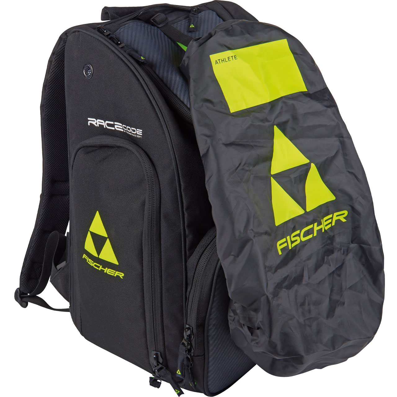 Fischer Backpack Race 55L black/neon yellow | XSPO