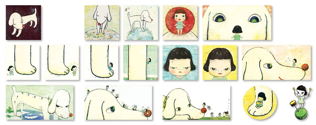 No.YNF1620 - 絵本『ともだちがほしかったこいぬ』のための装画 1996