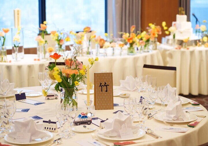 テイスト別》結婚式披露宴のテーブルコーディネート＆装花 実例31