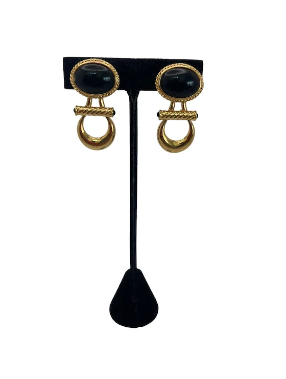 Ginnie Johansen Danson (GJD) Door Knocker Style Drop Earrings. For