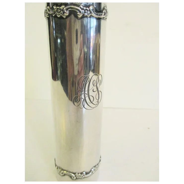 Antique Tiffany Sterling Silver Powder Canister circa 1900. For