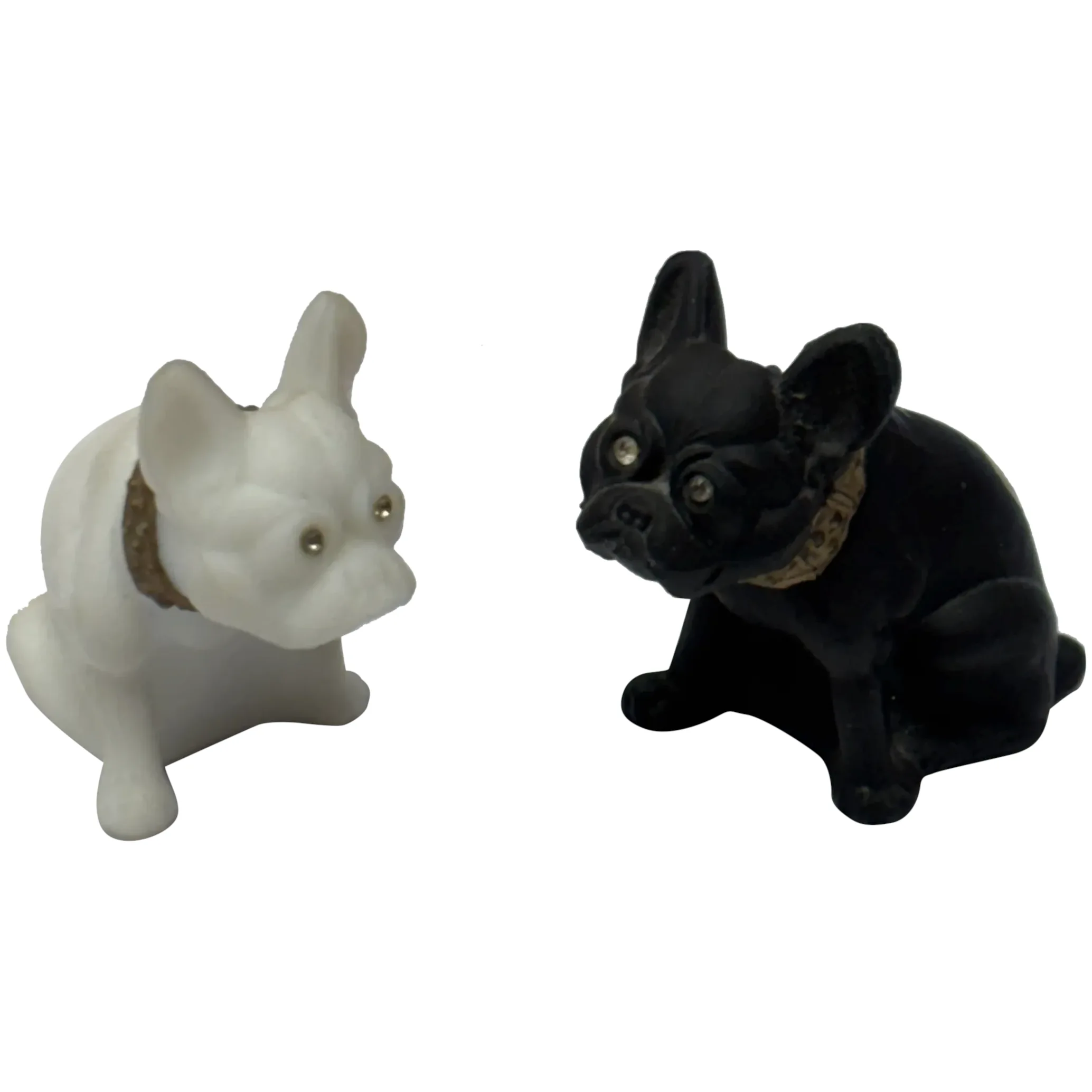 Set of Three Vintage Westmoreland Glass Bulldogs. For Sale at Ruby