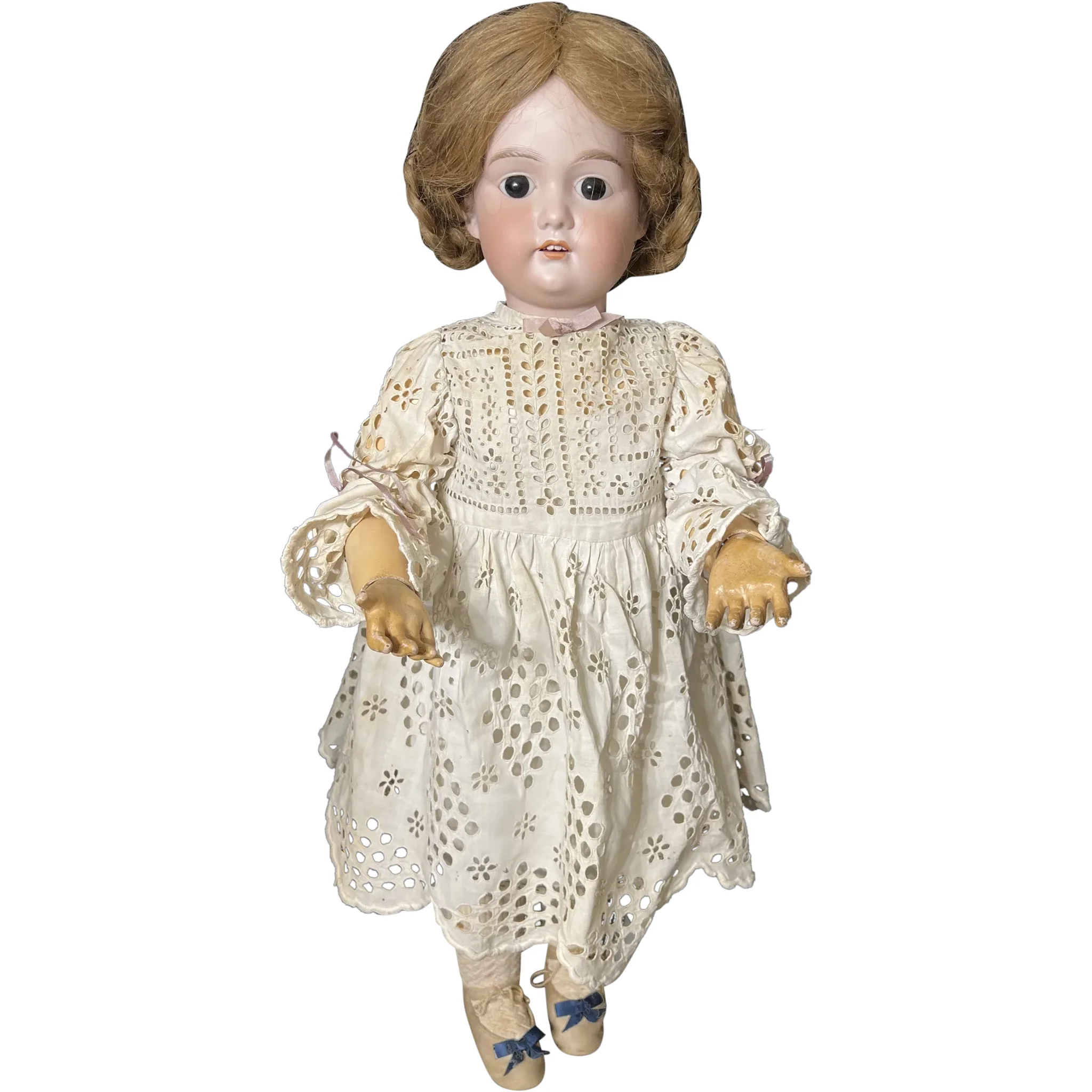 Antique Doll Bisque Head Big Armand Marseille Beautiful. For Sale