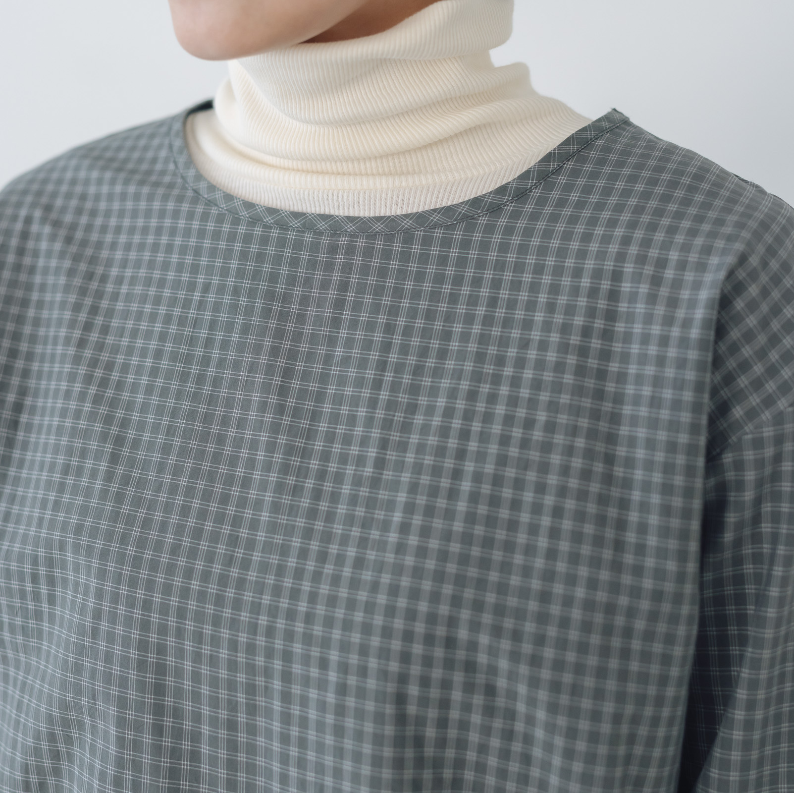 Yoli Check simple blouse ｜くらすこと公式オンラインストア