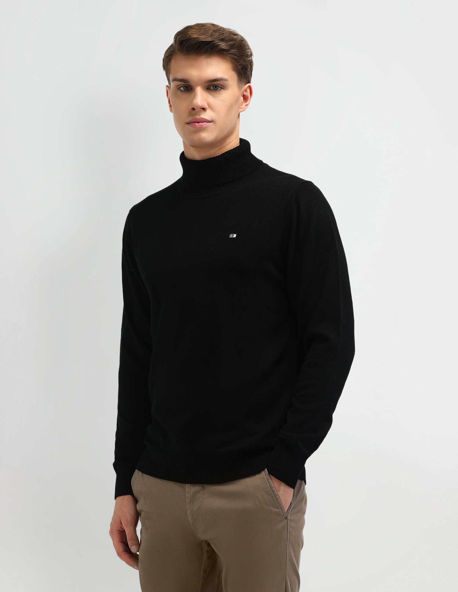 Buy Arrow Sport Solid Turtleneck Sweater - NNNOW.com
