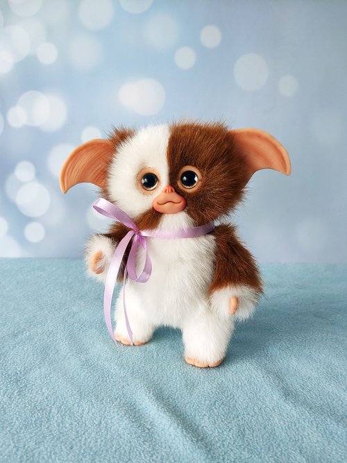 FREE S/H] Russia Gizmo Mogwai gremlin, stuffed toy, ooak, 17 cm