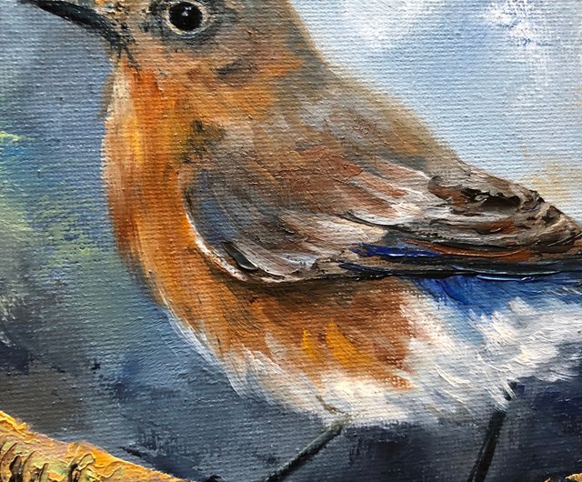 スペイン オリジナル油絵鳥の絵装飾部屋 ArtLolitaRos - Pinkoi