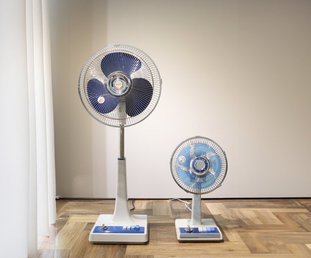 台湾 日本製コイズミ レトロ扇風機（大型） -ブルー presto-tw - Pinkoi