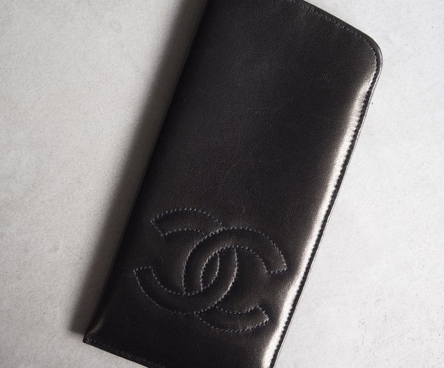 CHANEL シャネル ココ サングラスケース メガネ ブラック レザー