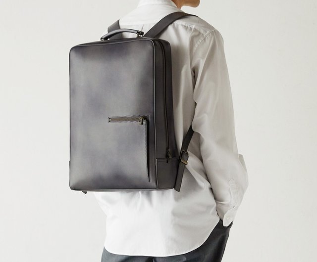 台湾 アンティークスクエアバックパック L-レトログレー motherhouse