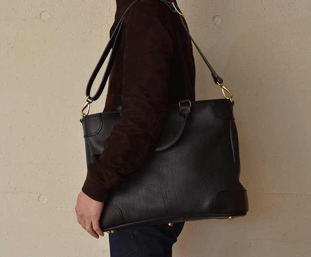 8%OFF】台湾 日本の職人による手作りレザー Organ 2WAYビジネス トート