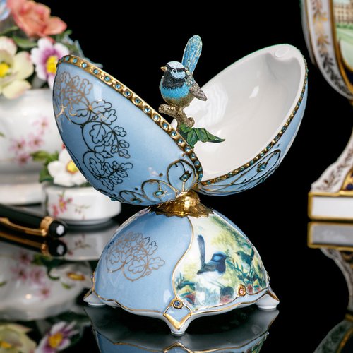 台湾 アメリカ Bradford ロシアの皇帝エッグ 鳥のさえずりと花の香り