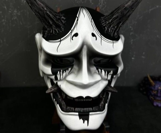 ジョージア 日本の般若マスク 泣いている芸者マスク 鬼デーモンマスク