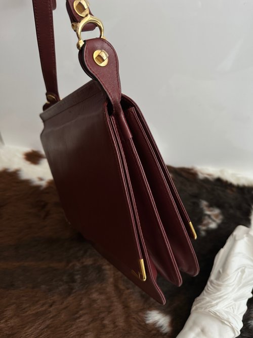 CARTIER カルティエ ヴィンテージ マストライン 両面ロゴ レザー